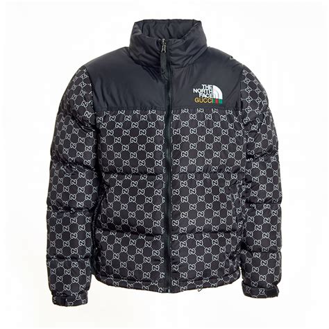 gucci x the north face down coat